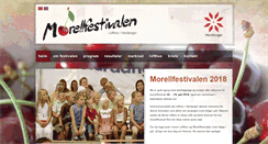 Desktop Screenshot of morellfestivalen.no